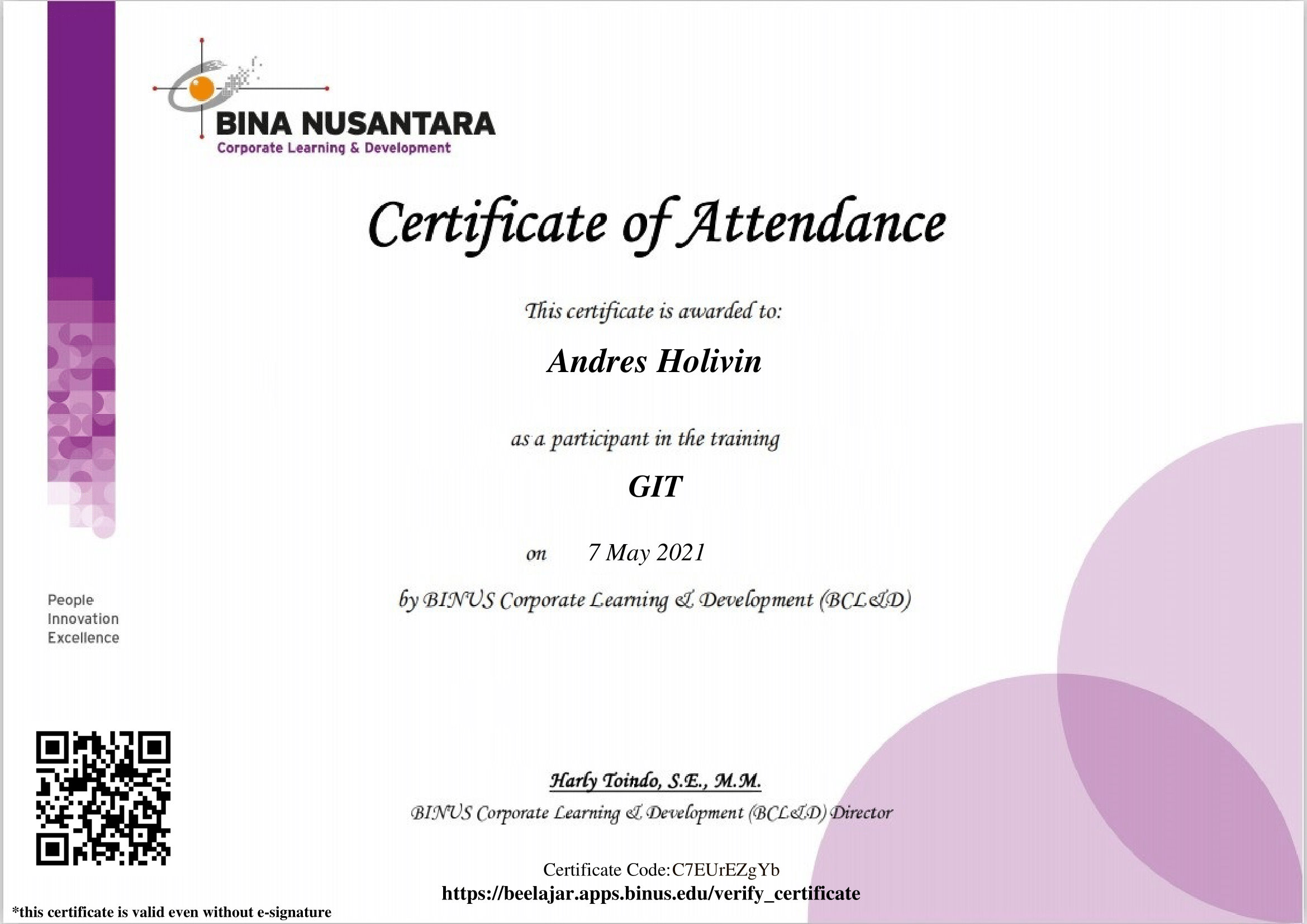 Git Certificate